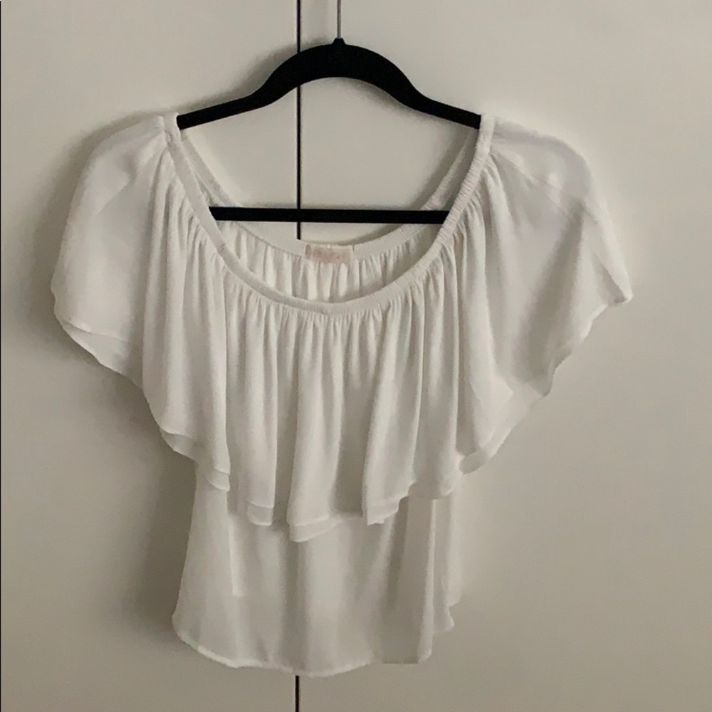 White off the should top